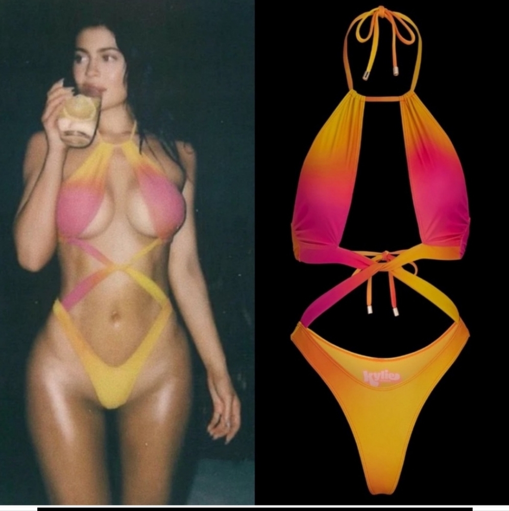 Kylie Jenner Swim Caicos monokini one piece NWOT large fits medium sold out